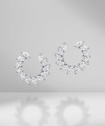 Load image into Gallery viewer, Marquise Diamond Hoops
