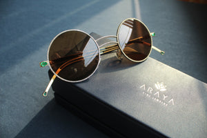 Diamond and Emerald Sunglasses