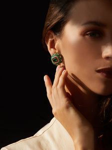 Floating 1.50/1.50ct Emerald Earrings