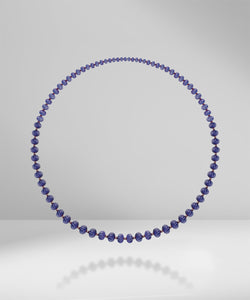 Tanzanite & Ruby Beads Necklace