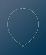 Load image into Gallery viewer, Emerald Pear White Gold Necklace
