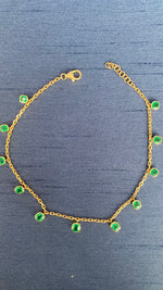 Load image into Gallery viewer, Emerald Cushion Choker
