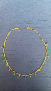 Emerald Pear Necklace