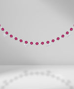 Load image into Gallery viewer, Round rubies with marquise diamond choker

