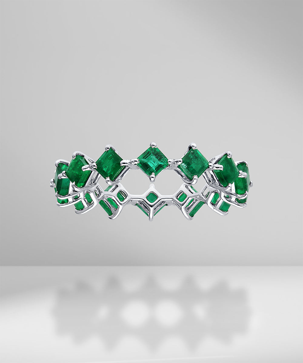 0.20ct Princess Emerald Eternity Ring