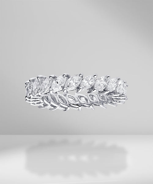 Marquise Eternity Lab Diamond Ring – Lustr Diamonds