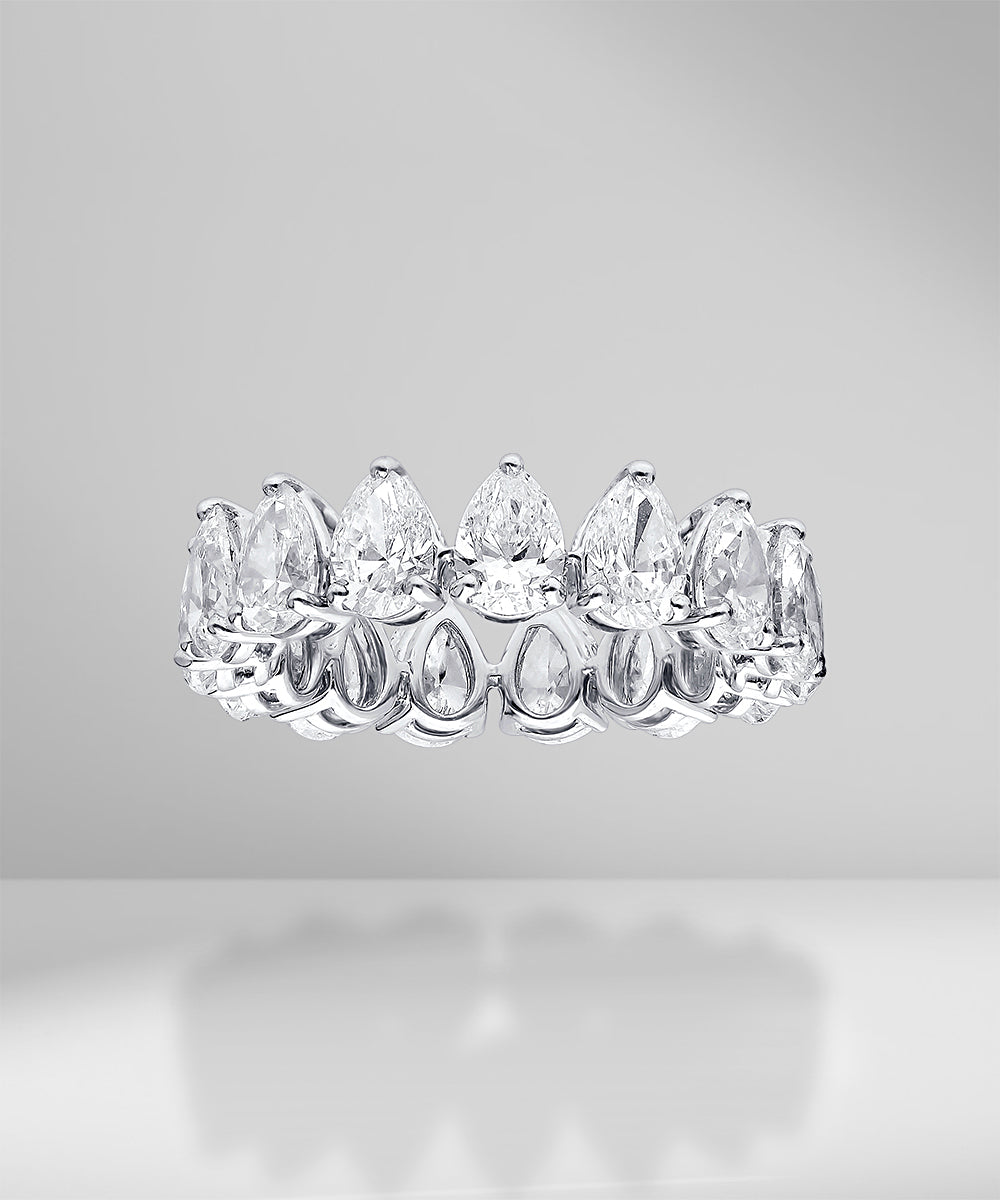 0.40ct Pear Shape Diamond Eternity Ring