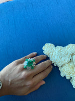 Load image into Gallery viewer, 12ct Statment Emerald Ring

