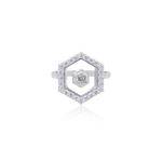 Load image into Gallery viewer, Hexagon diamond ring
