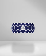 Load image into Gallery viewer, Design Enamel Rings with Trillion Diamonds
