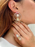 Load image into Gallery viewer, Cushion, Heart and Pear Diamond Hoops
