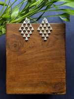 Load image into Gallery viewer, Triangle Diamond Earrings
